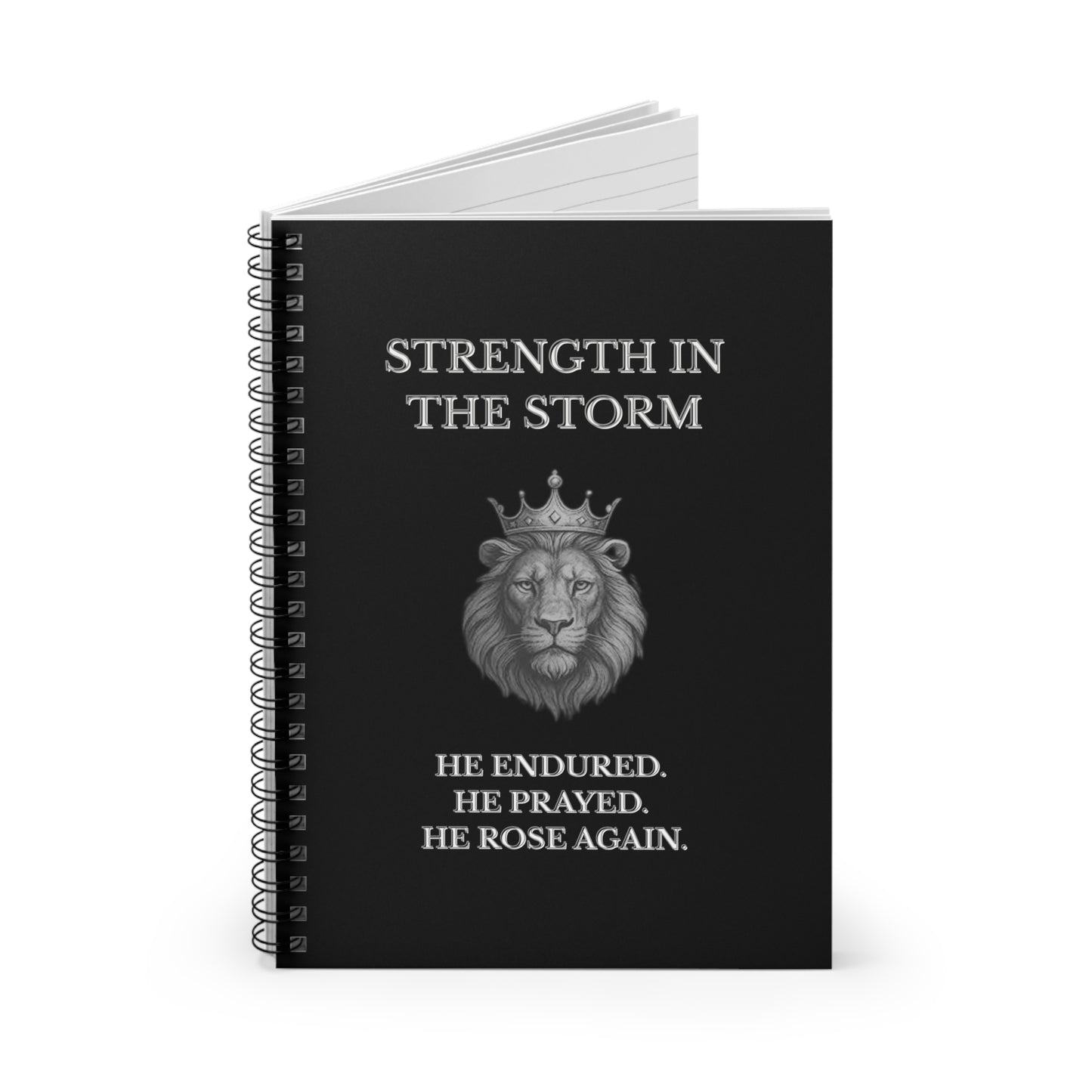Strength in the Storm Notebook – Inspirational Spiral Journal for Devotions, Writing & Gifts | Joyous Life Journals