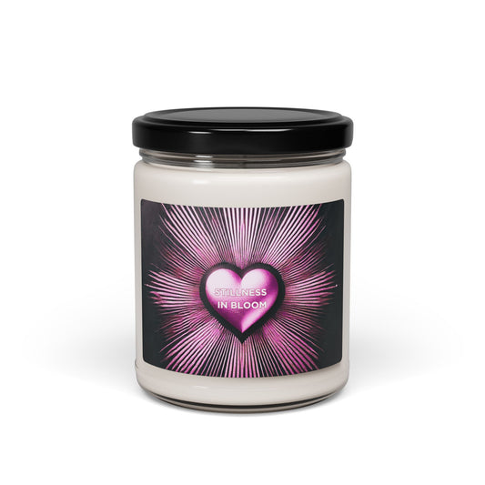 Stillness in Bloom – 9oz Scented Soy Candle | Self-Care & Inner Peace | Joyous Life Journals