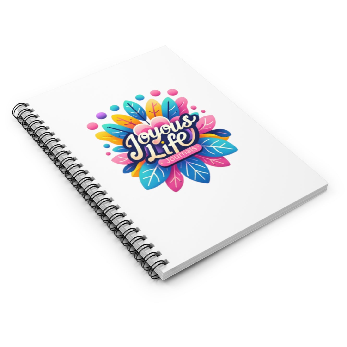 Vivid Hues Notebook – Serenity Blossom (White Spiral)