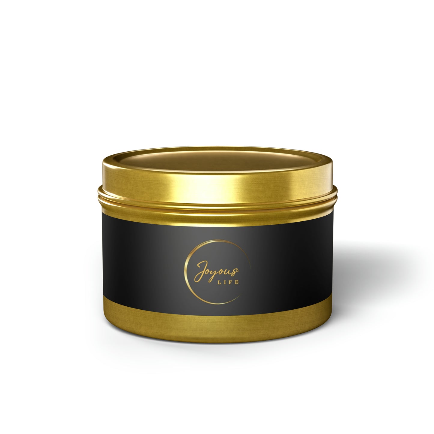 Golden Bliss – 4oz Aromatherapy Tin Candle by Joyous Life Journals