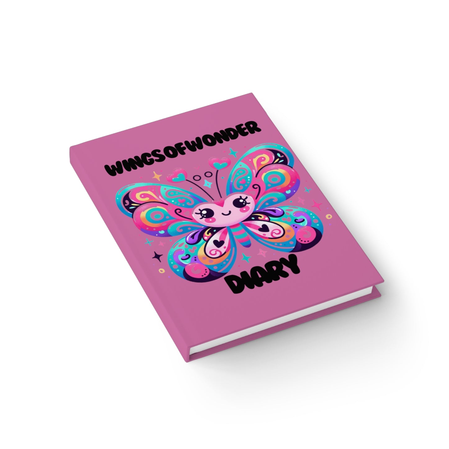 Wings of Wonder – Pink Diary for Young Girls | Rejoicing Children Corner | Joyous Life Journals