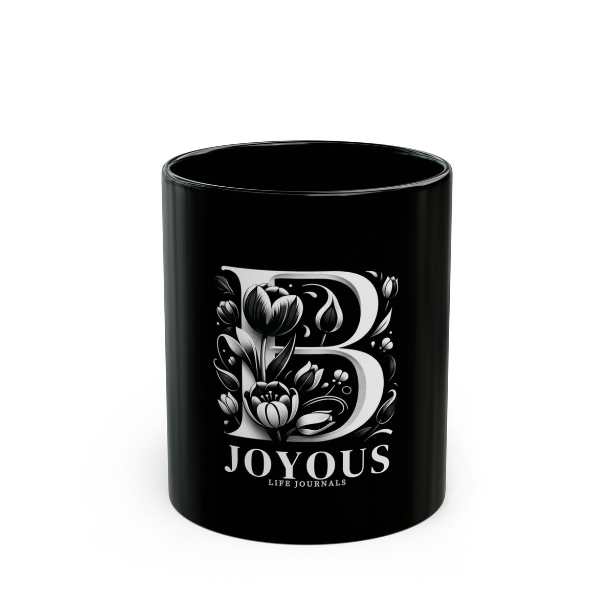 Bold Brew | B Monogram Black Mug