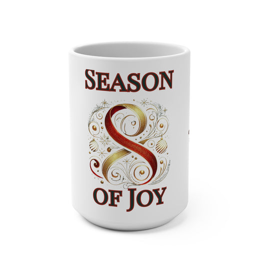 Joyful Season Mug | 15oz Holiday Drinkware | Joyous Life Journals