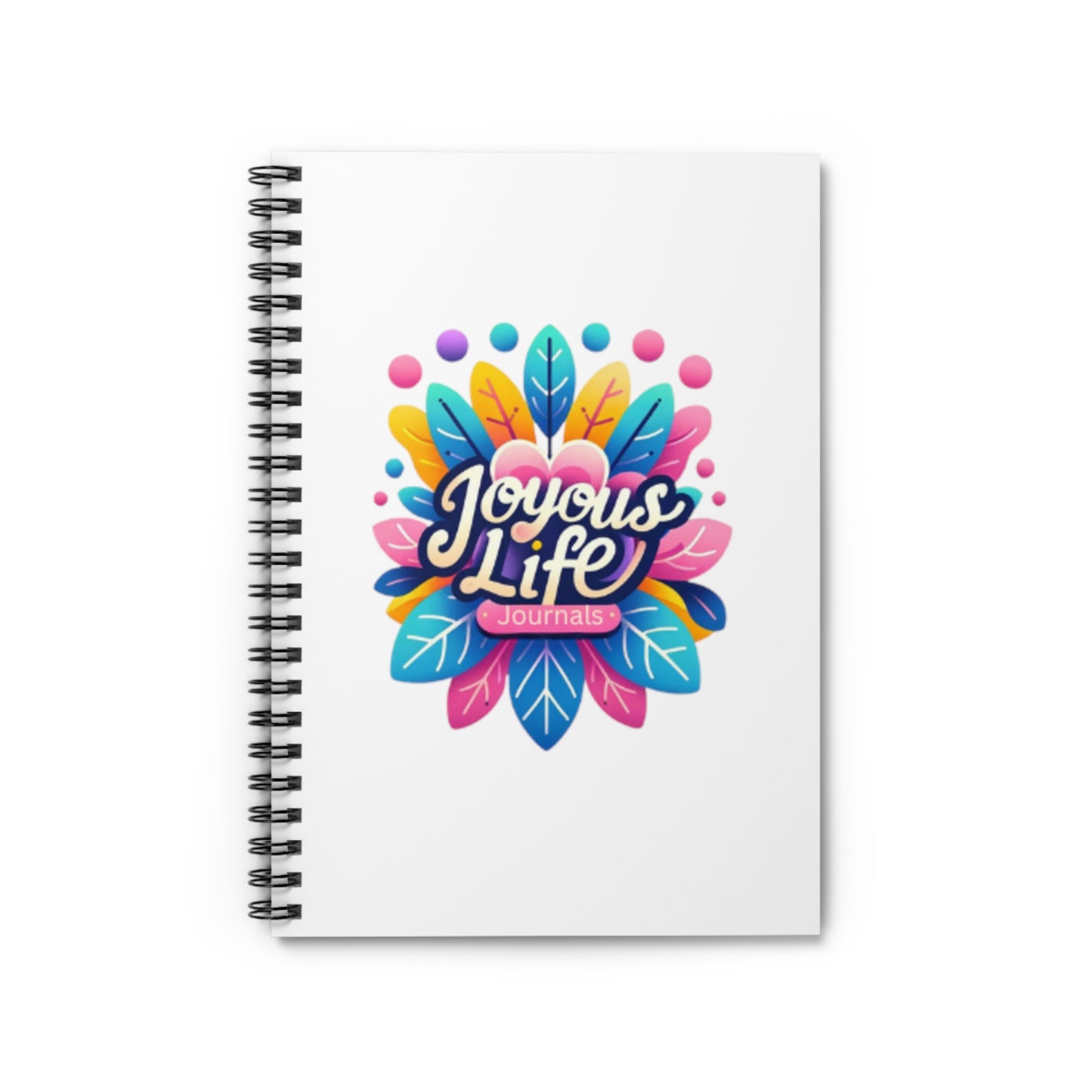 Vivid Hues Notebook – Serenity Blossom (White Spiral)