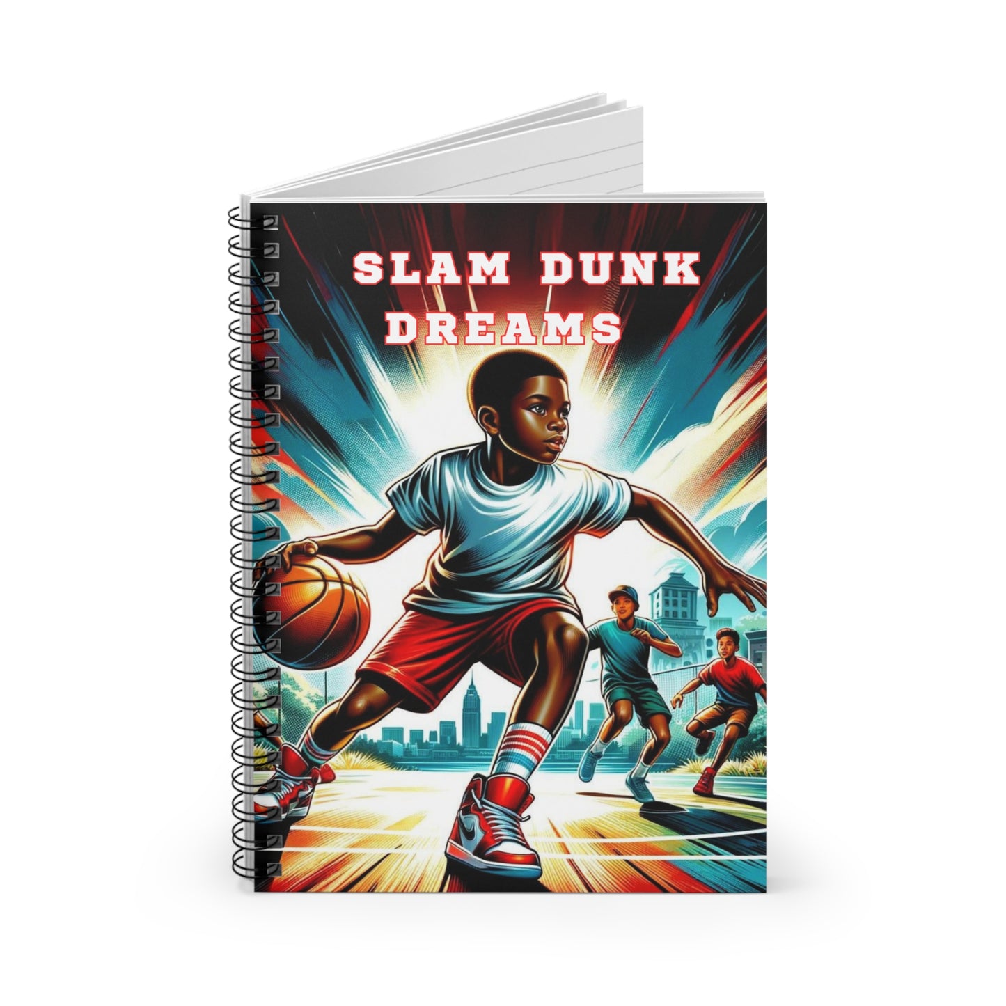 Slam Dunk Dreams – Boys’ Ruled Journal | Rejoicing Children Corner | Joyous Life Journals