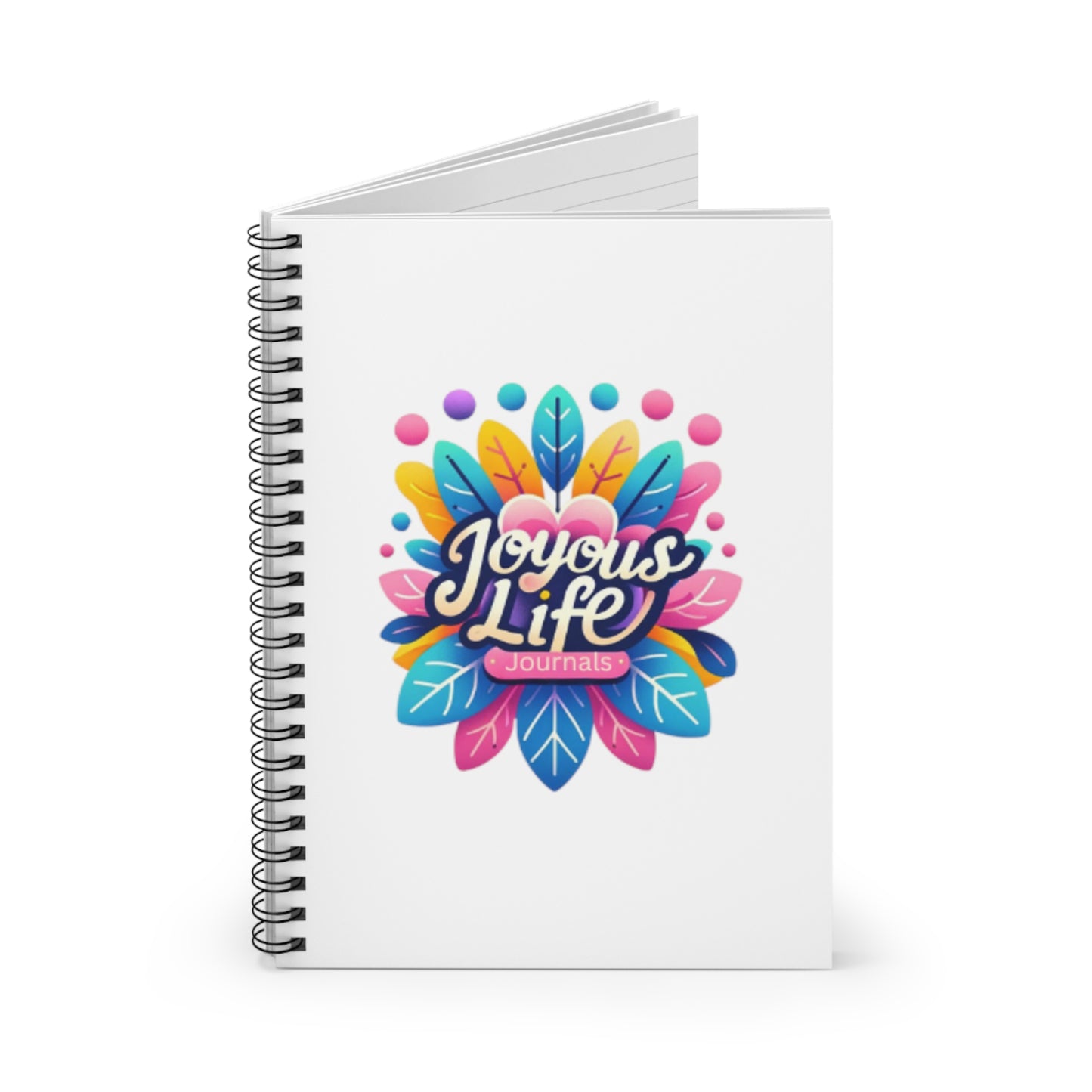 Vivid Hues Notebook – Serenity Blossom (White Spiral)