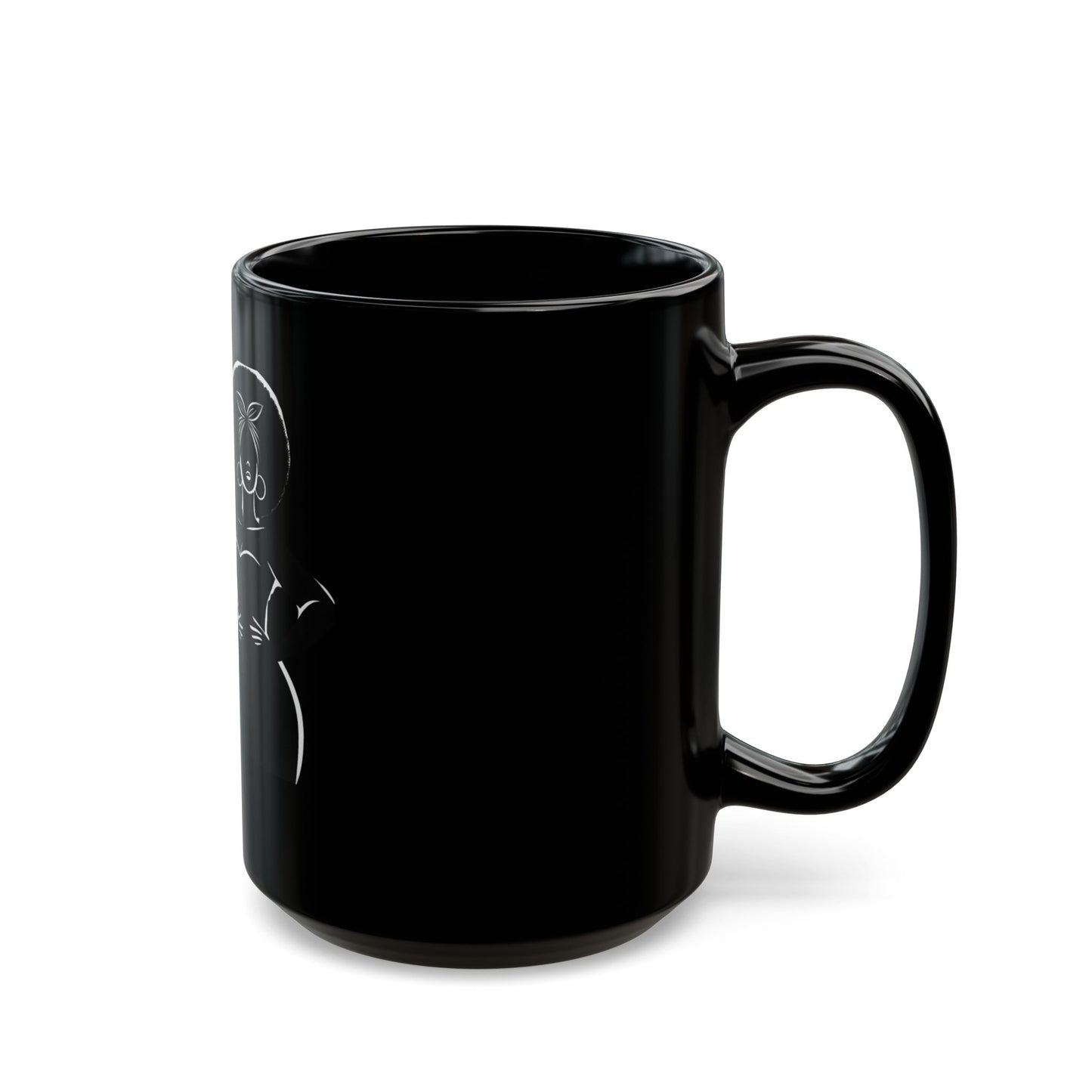 Creative Warrior Fuel – Black Empowerment Mug, 15oz | Joyous Life Journals