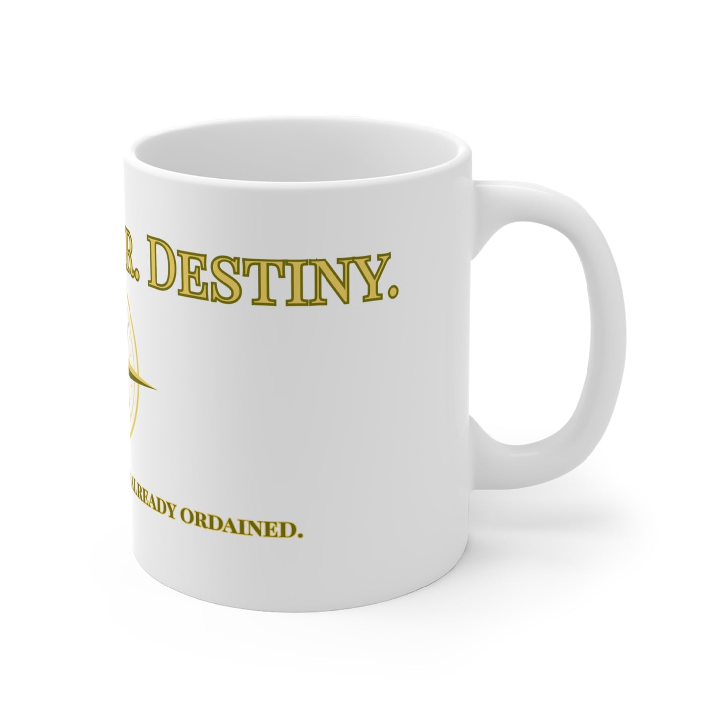 Vision. Prayer. Destiny. Mug – Design Her Destiny | Christian Compass Mug, 11oz