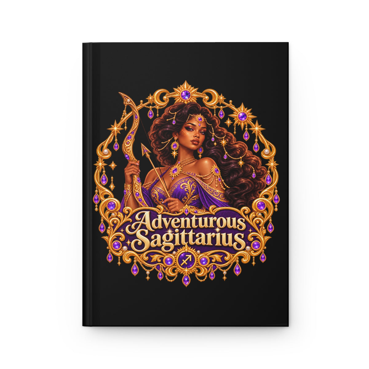 Adventurous Sagittarius Hardcover Journal | Celestial Elegance Collection