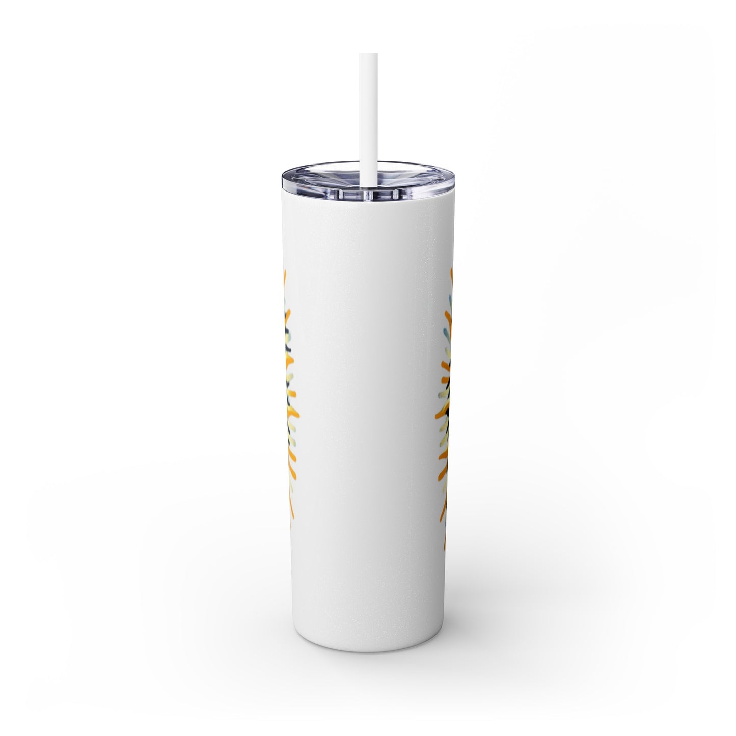 Radiant Sun – 20oz Skinny Tumbler with Straw | Joyous Life Journals