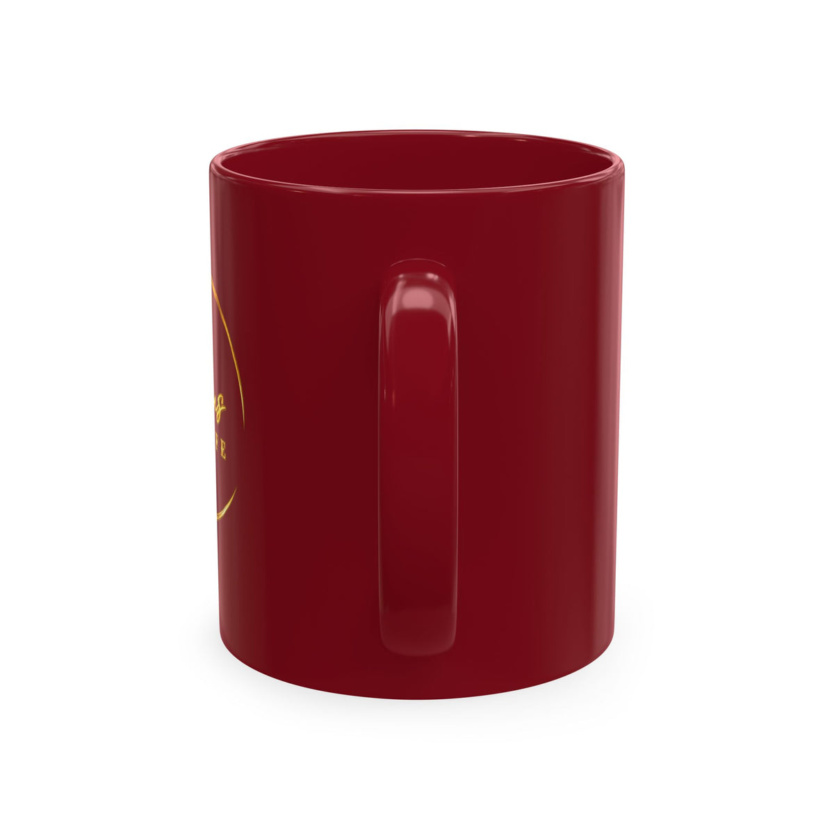 Joyous Life Signature Burgundy Ceramic Mug – 11 oz