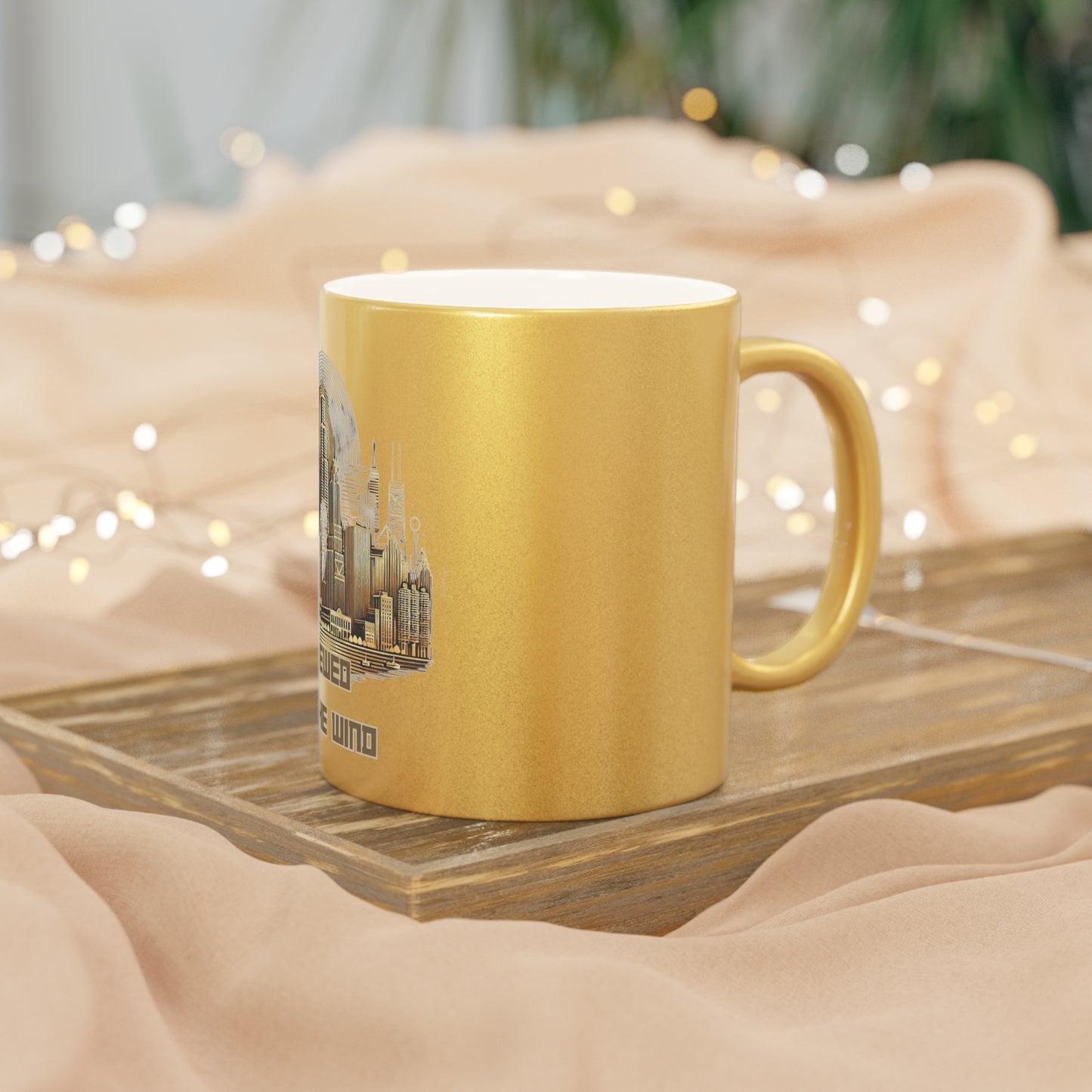 Chicago Brewed in the Wind | Metallic Mug (Gold/Silver) | Joyous Life