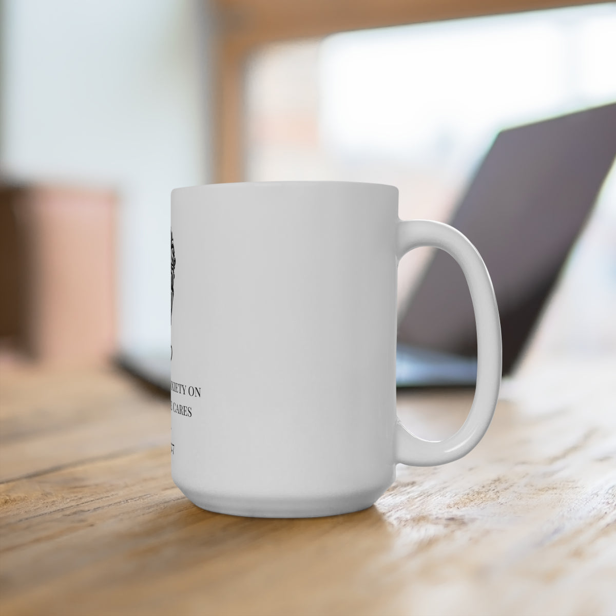 Anxiety Surrendered – 1 Peter 5:7 Scripture Mug, 15 oz | Joyous Life Journals®