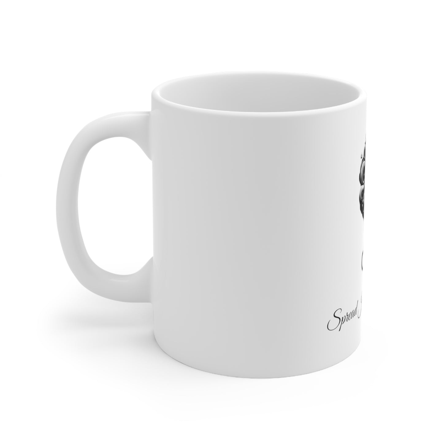 Spread Joy, Cultivate Love – Uplifting Ceramic Coffee Mug, 11oz | Joyous Life Journals