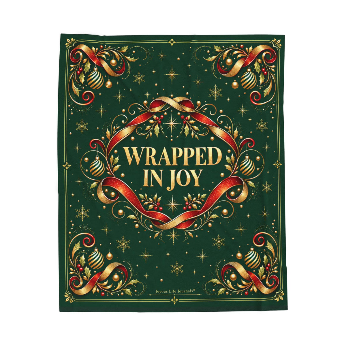 Wrapped in Joy Holiday Throw | Velveteen Plush Blanket