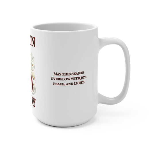 Joyful Season Mug | 15oz Holiday Drinkware | Joyous Life Journals