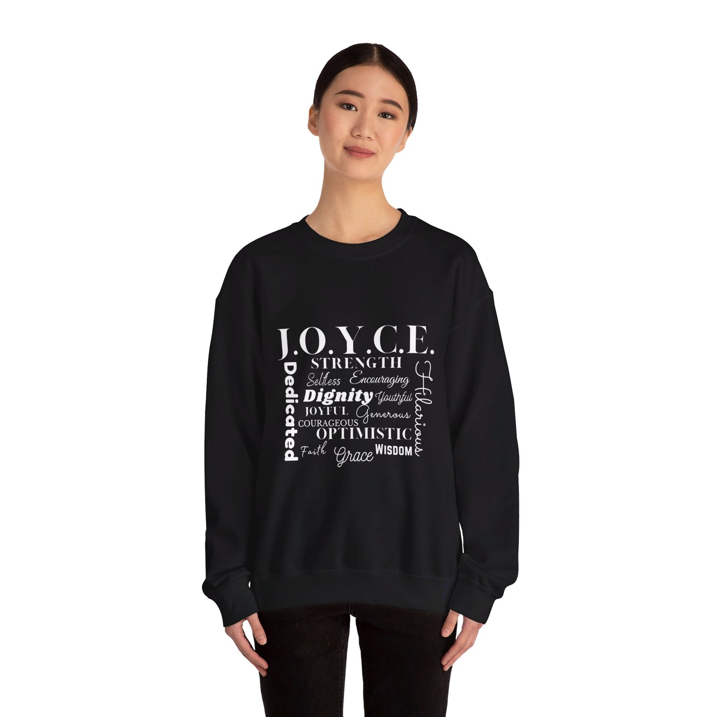 J.O.Y.C.E. Unisex Crewneck Sweatshirt – Bold Legacy Comfort | Joyous Life Journals