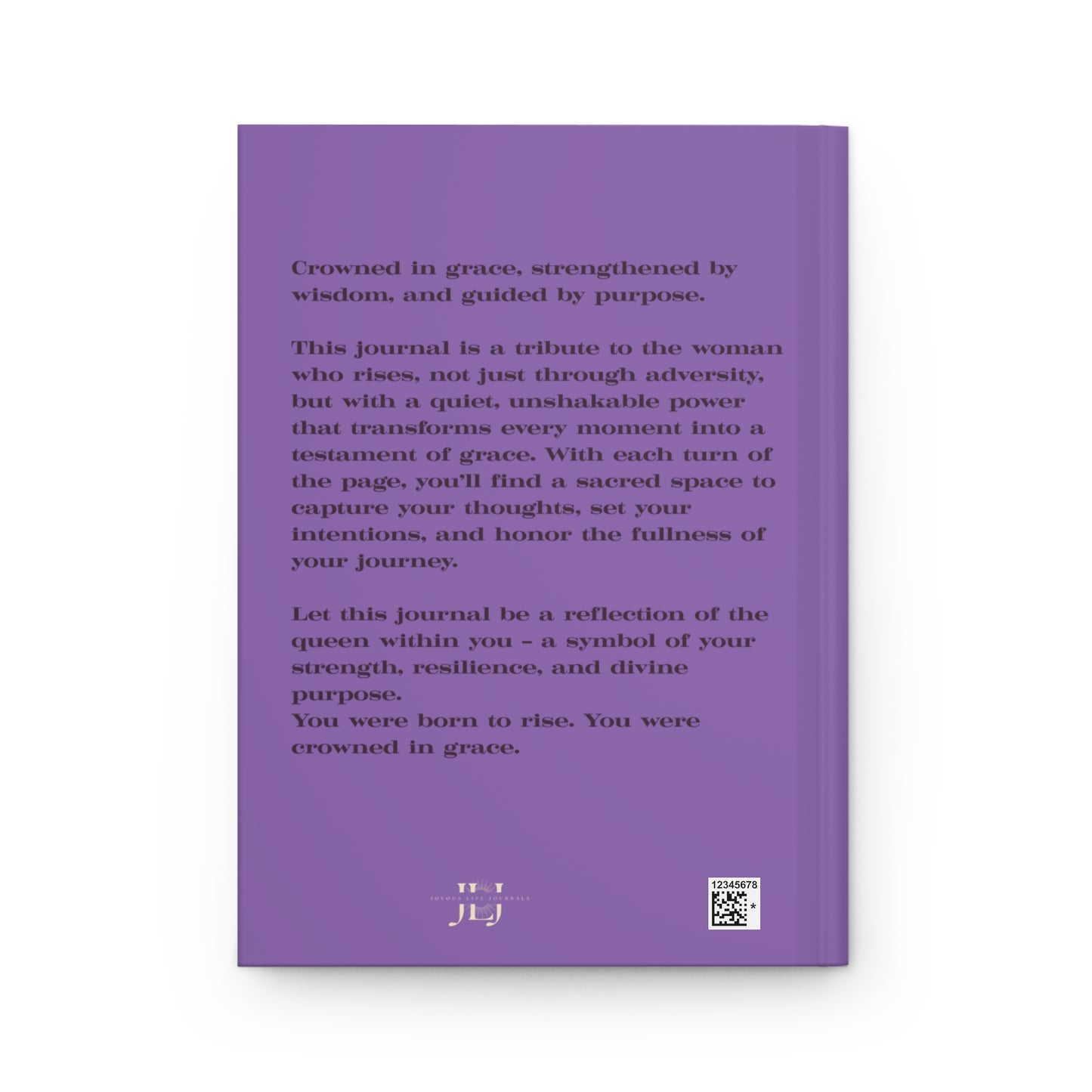 π Crowned in Grace β Elegant Hardcover Journal | Joyous Life Journals