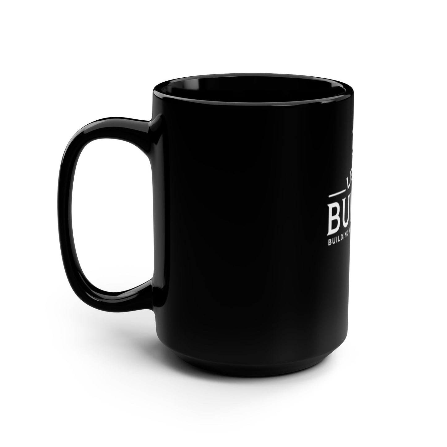 Legacy Builder™ 15oz Black Mug – Motivational Coffee Cup for Creators