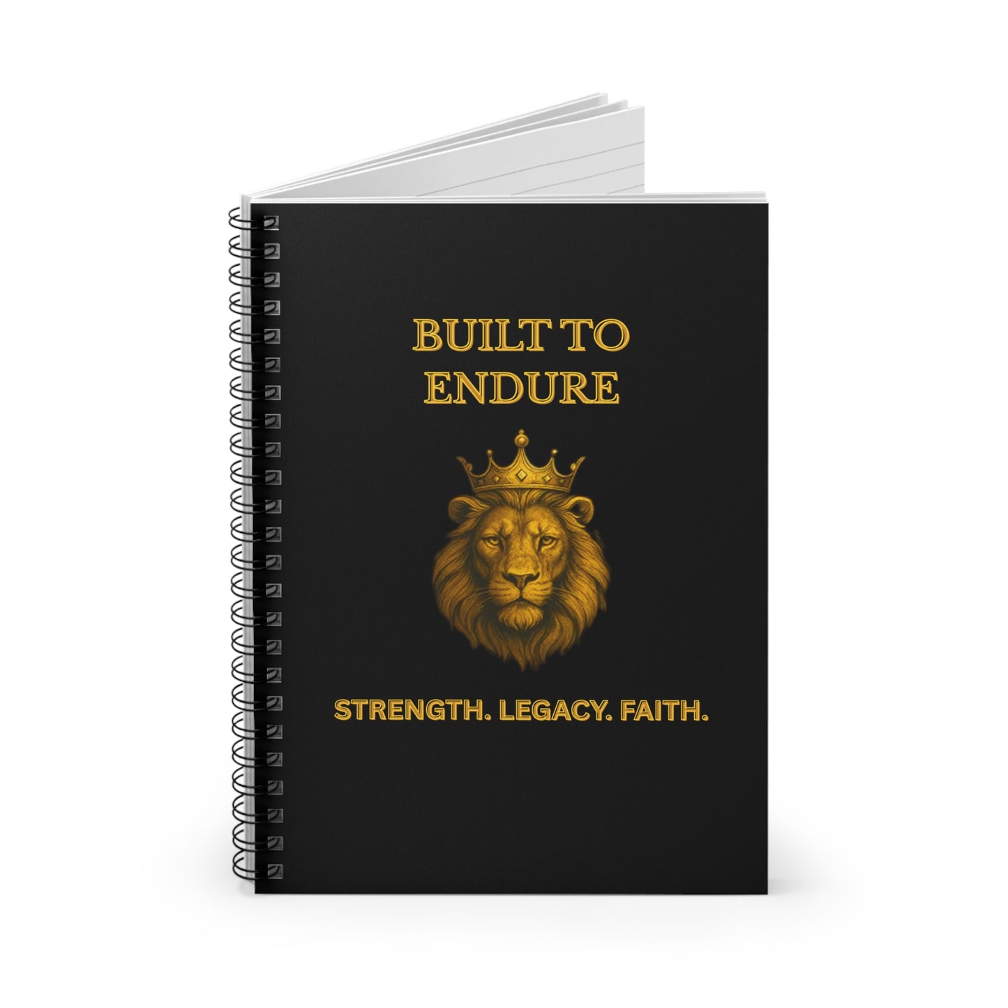 Strength & Faith Spiral Notebook – Inspirational Journal for Men | Men of Honor Collection | Joyous Life Journals