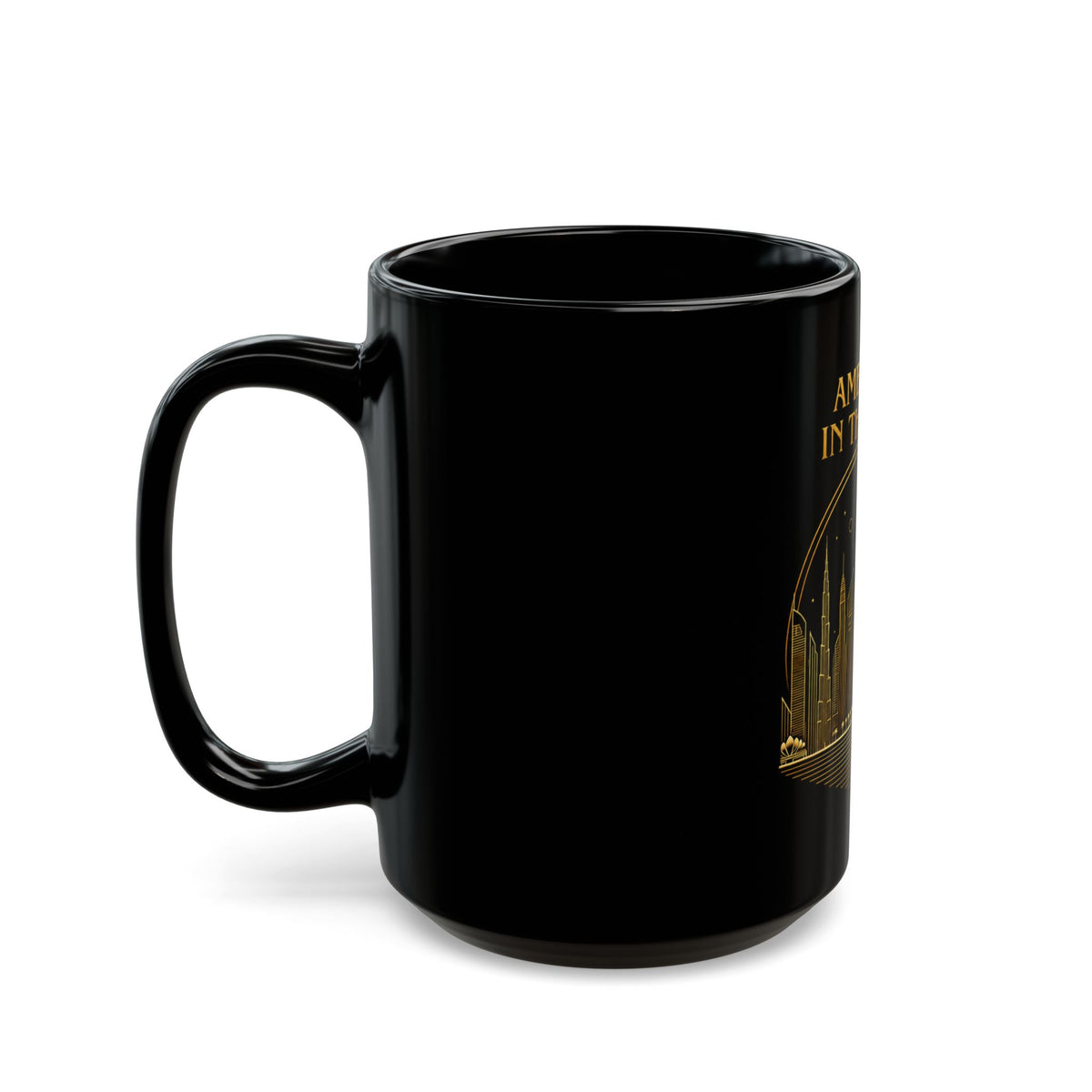 Ambitions in the Glow | Dubai Black Mug