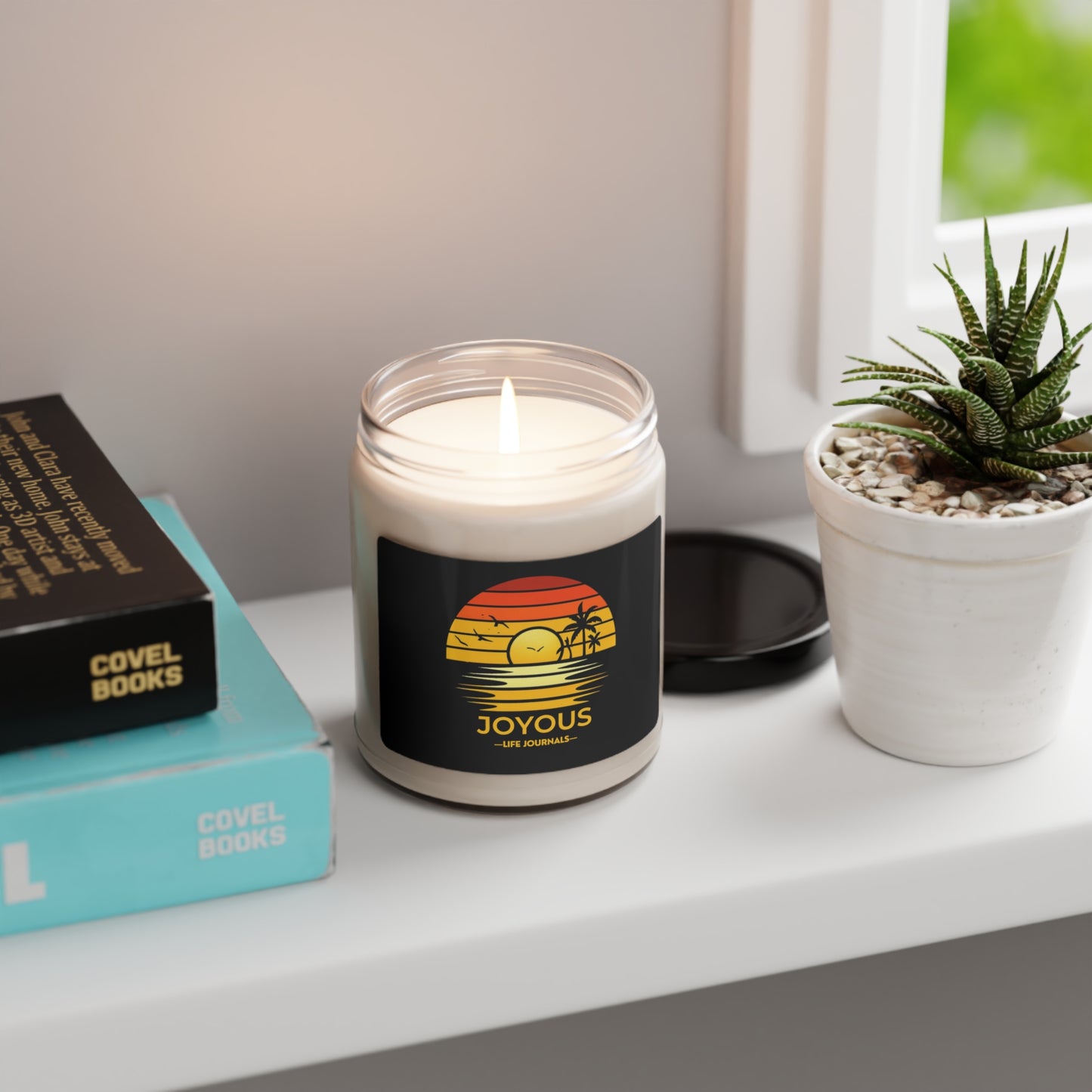 Sunset Glow – Scented Soy Candle, 9oz | Joyous Life Journals