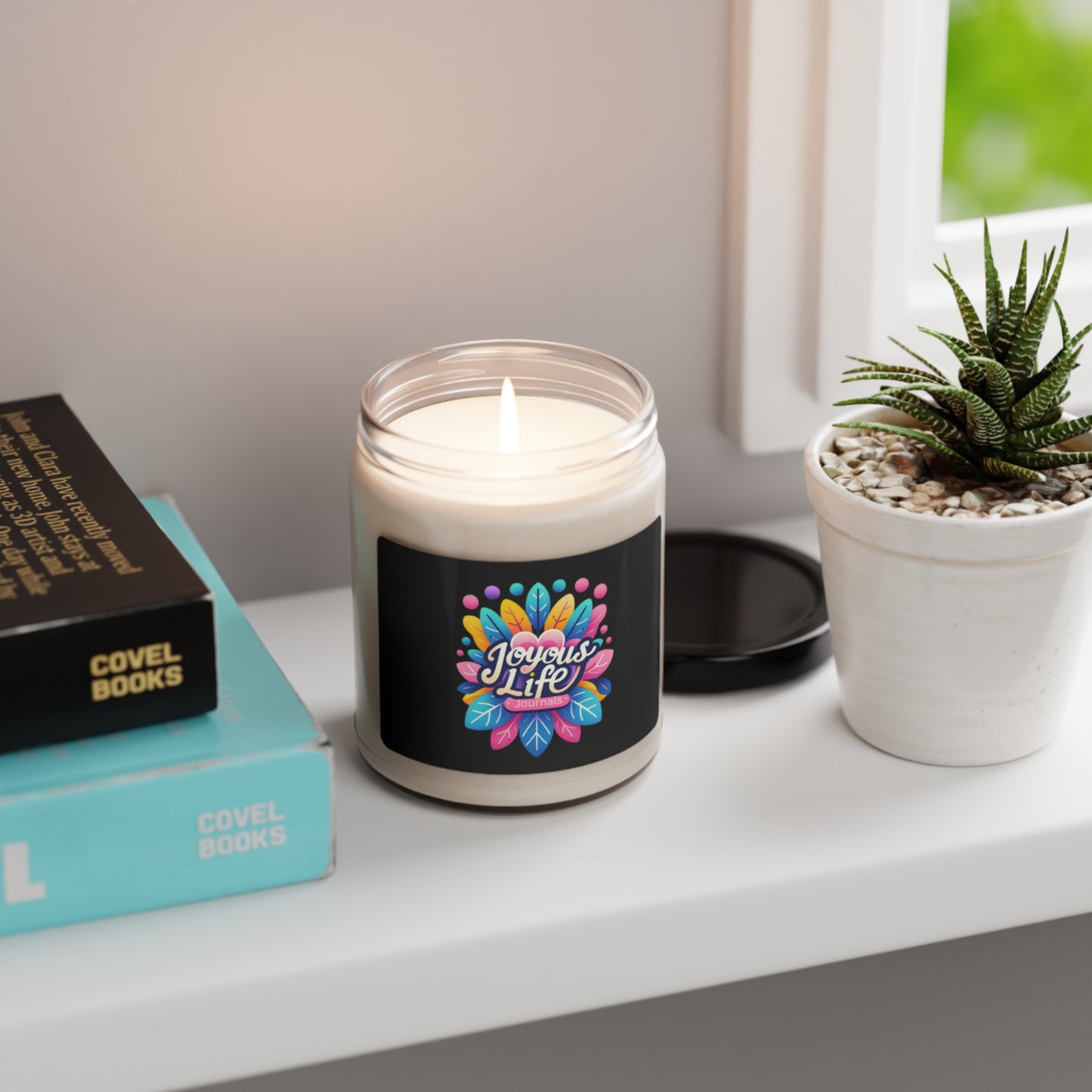 Aromatic Essence – Scented Soy Candle, 9oz | Vivid Hues Collection – Joyous Life Journals