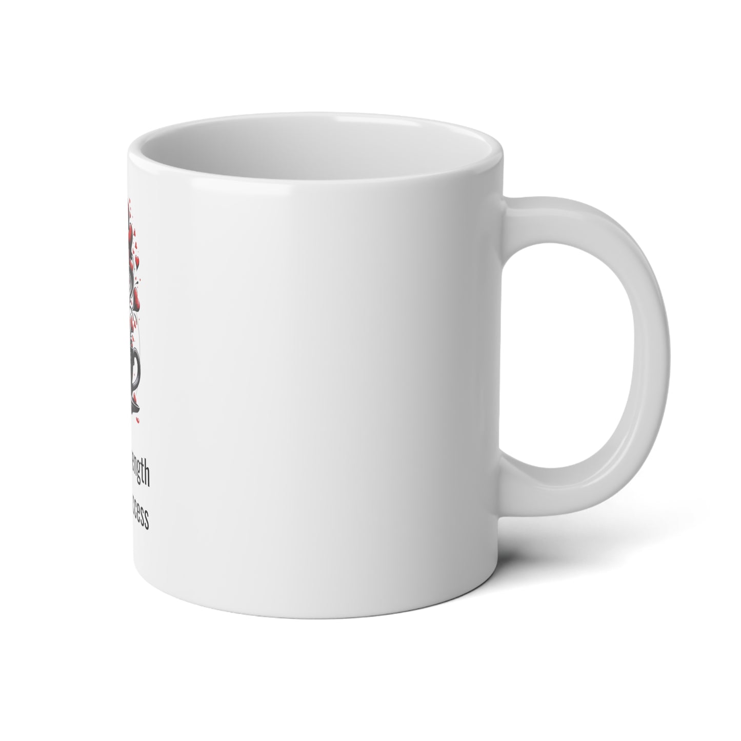 Sipping Strength, Spilling Success – 20oz Empowerment Mug | Love in Bloom Collection | Joyous Life Journals