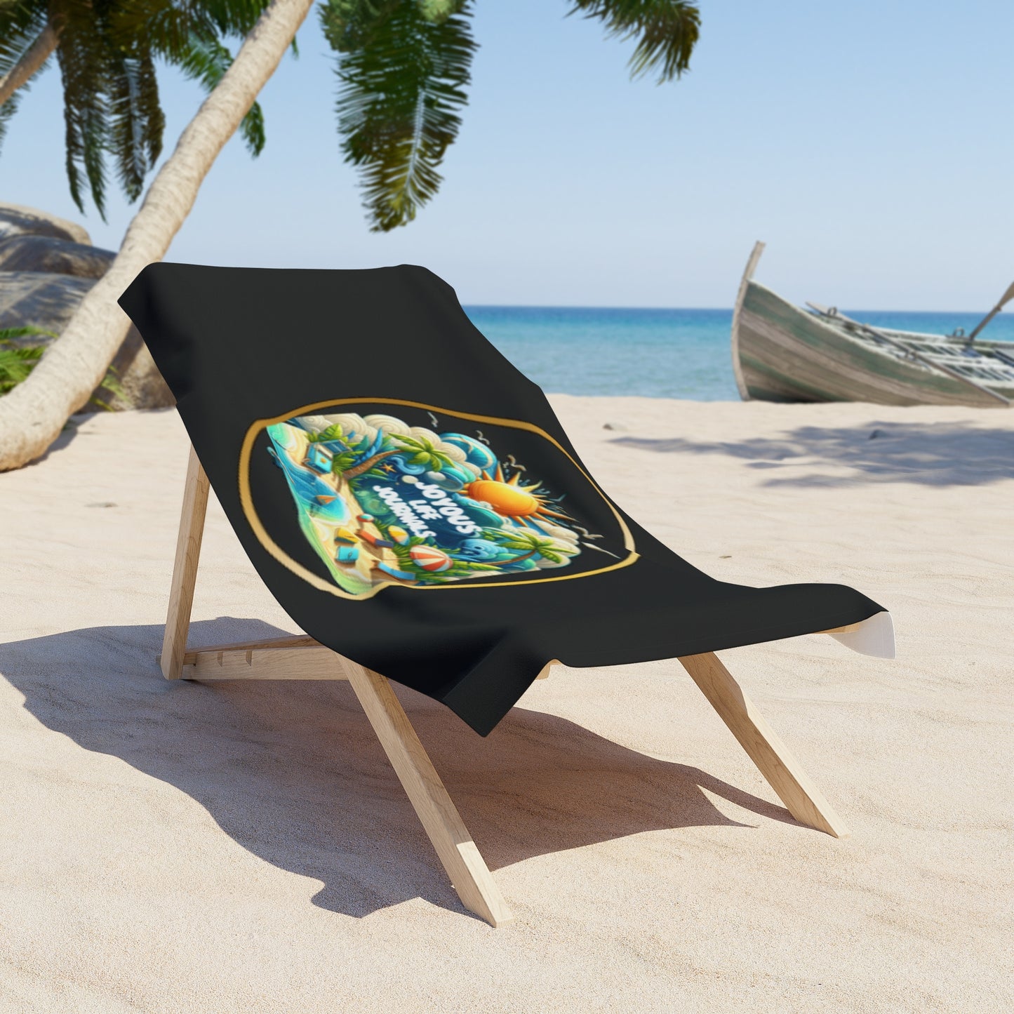 Midnight Ocean Bliss Beach Towel – 30x60 | Joyous Life Journals