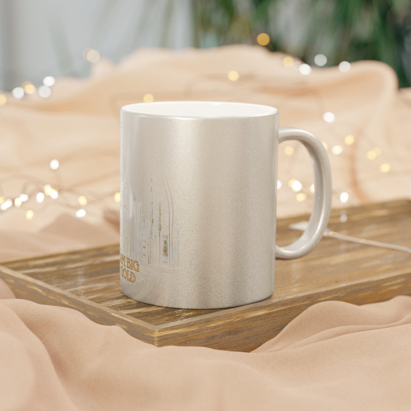 Dubai Ambitions in the Glow | Metallic Mug (Gold/Silver) | Joyous Life