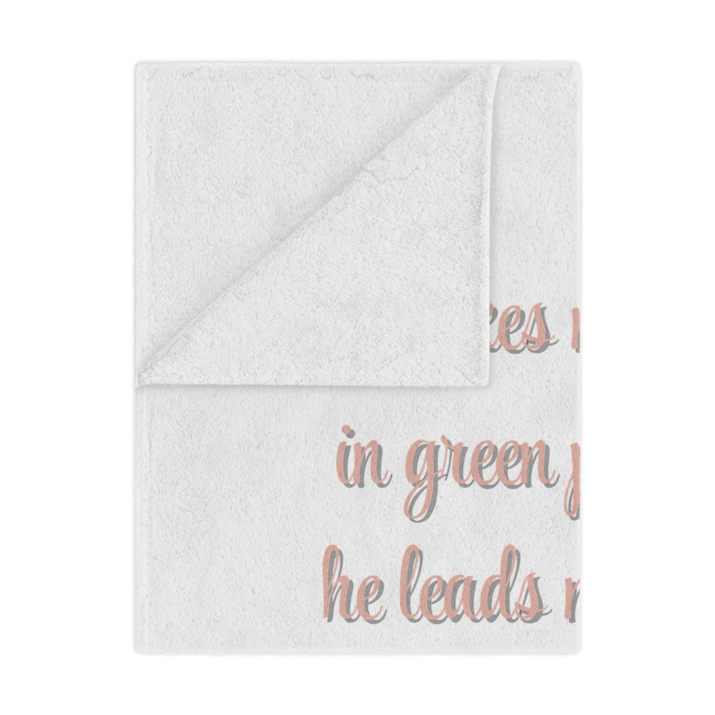 Psalm 23 Minky Blanket | “He Restores My Soul” Plush Throw