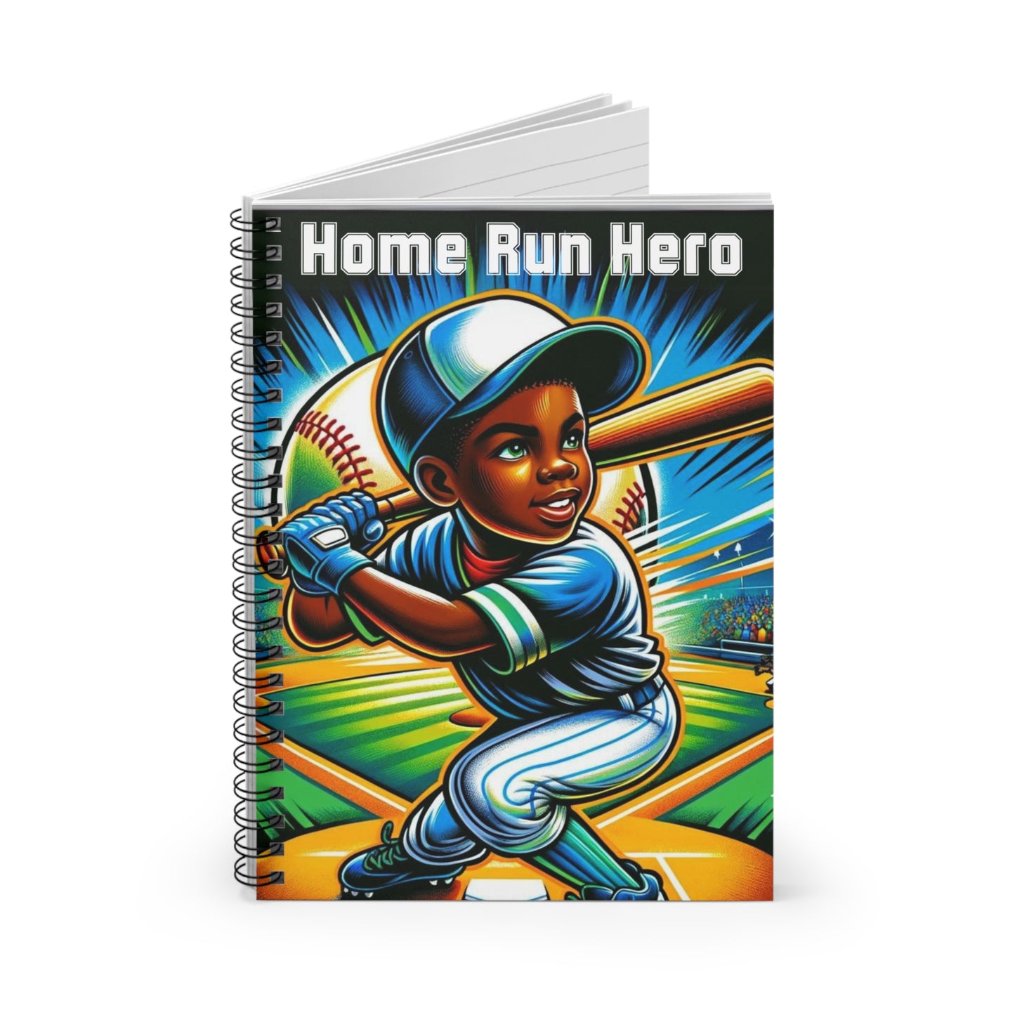 Home Run Hero – Boys’ Spiral Notebook | Rejoicing Children Corner | Joyous Life Journals