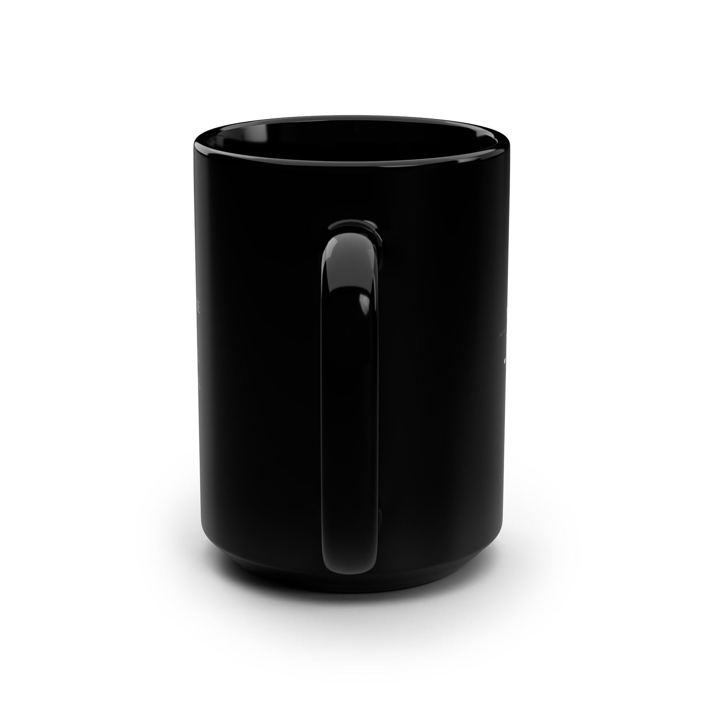 It Is What It Is – Tilted Crown Black Ceramic Mug, 15oz with White Design | Joyous Life Journals
