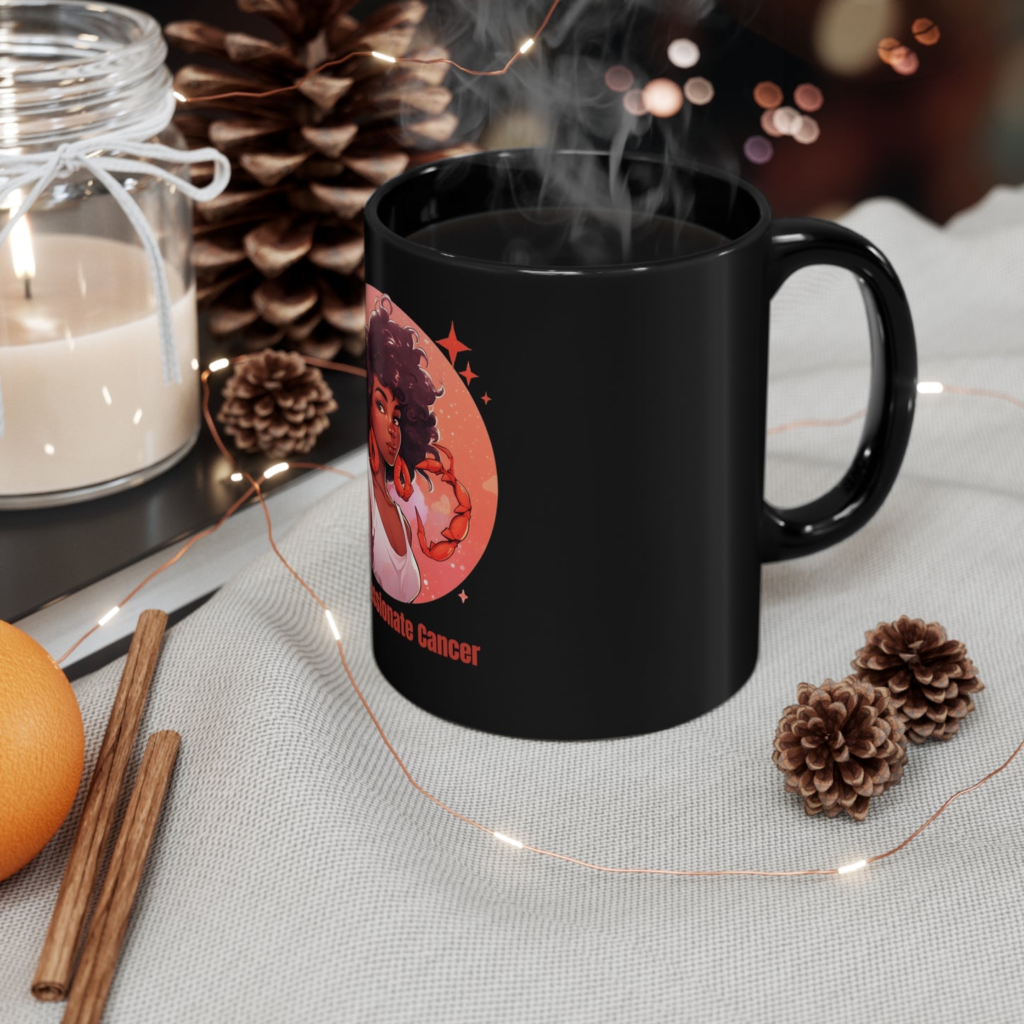 Compassionate Cancer – 11oz Zodiac Coffee Mug | Celestial Elegance Collection | Joyous Life Journals