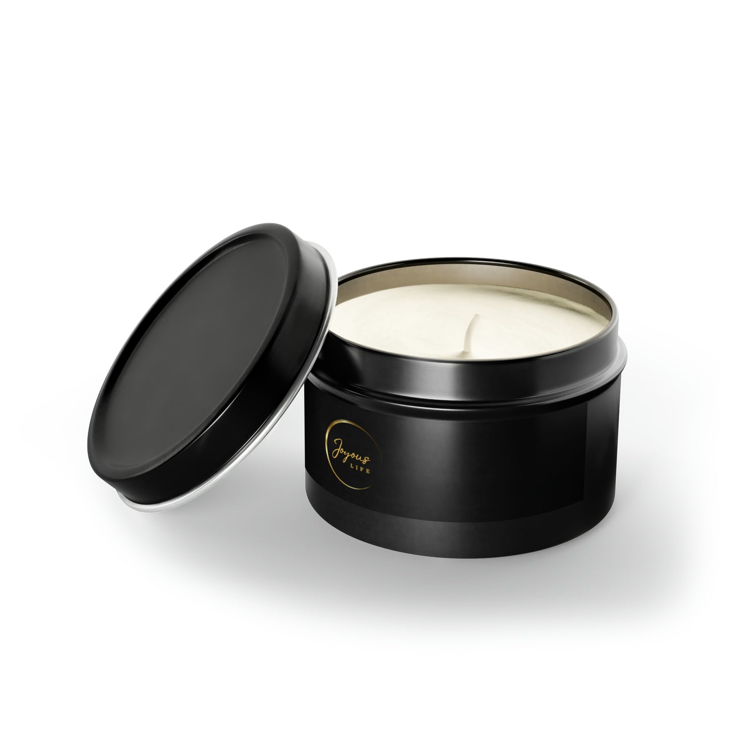Joyous Life Aromatherapy Candle – 4oz Black Tin, 5 Soothing Scents