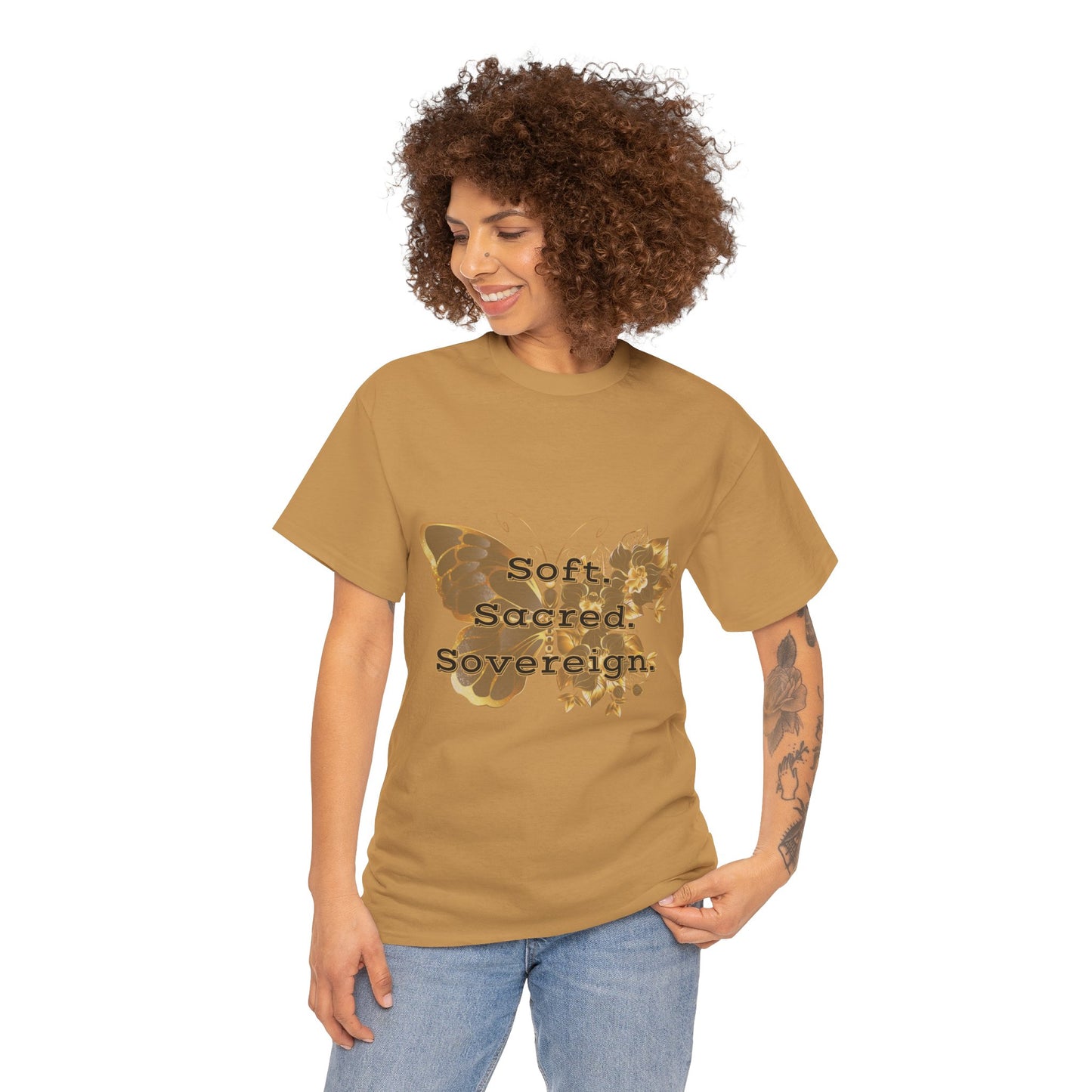 Butterfly Graphic Tee – Soft Sacred Statement Shirt, Unisex Boho T-Shirt, Nature-Inspired Gift, Casual Wear for Feminine & Free Spirits