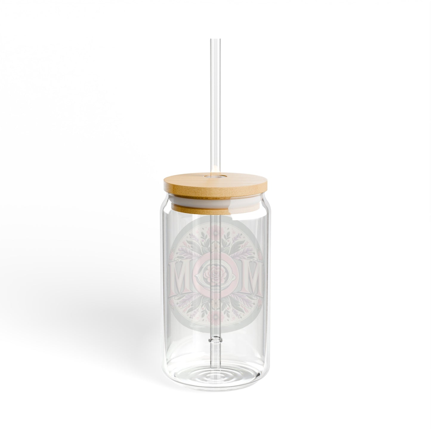 Mom’s Refreshing Retreat – 16oz Iced Sipper Glass | Faith-Inspired Hydration for Her | Rooted in Grace Collection