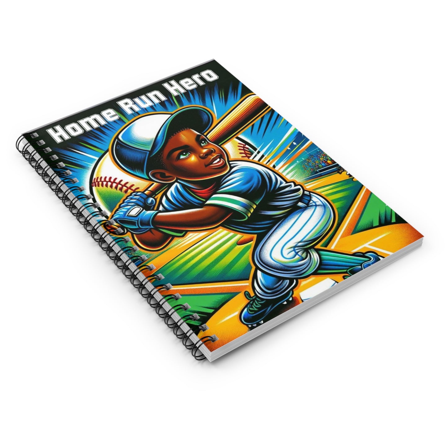 Home Run Hero – Boys’ Spiral Notebook | Rejoicing Children Corner | Joyous Life Journals