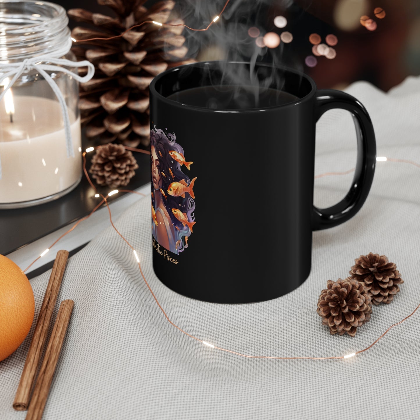 Empathetic Pisces – 11oz Zodiac Coffee Mug | Celestial Elegance Collection | Joyous Life Journals