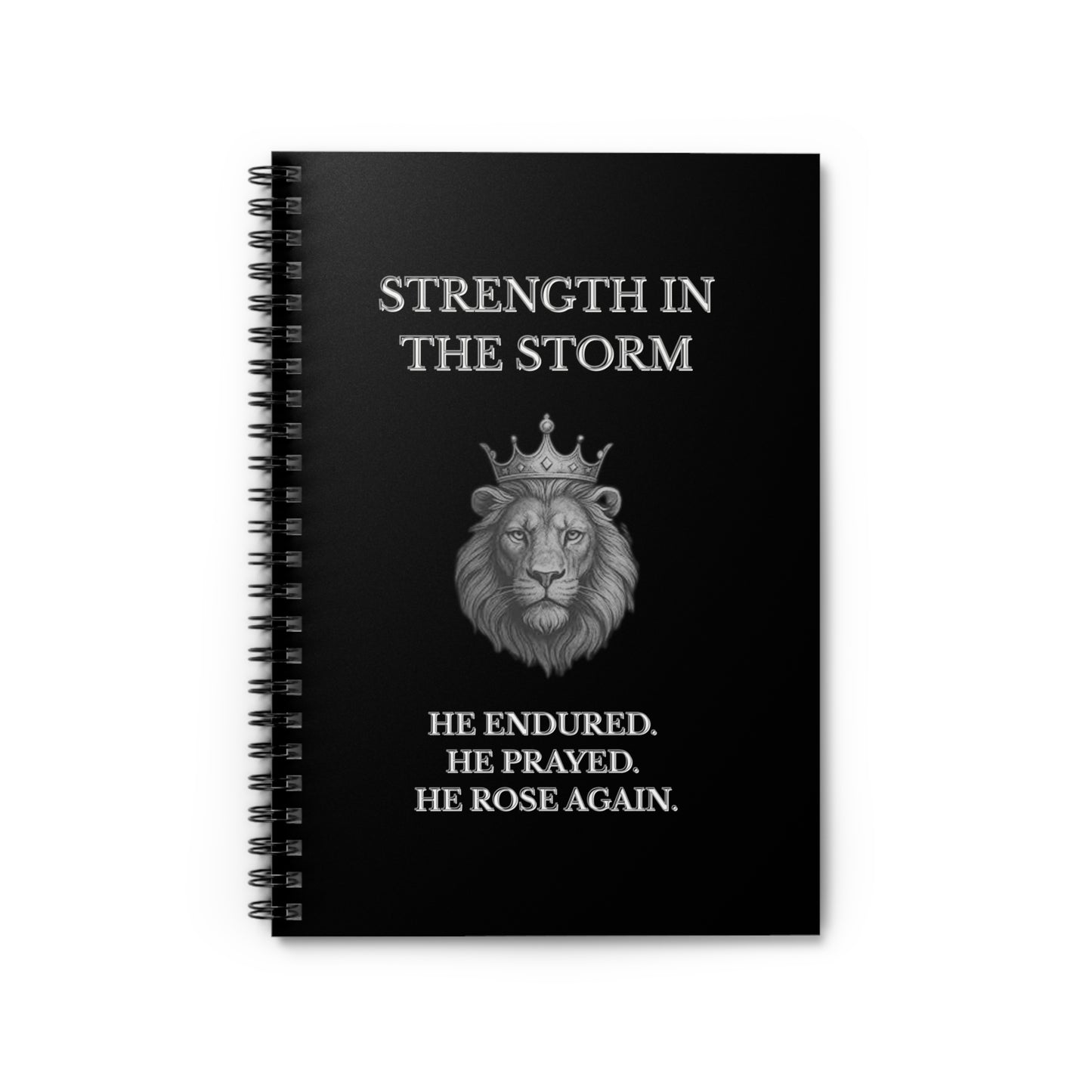 Strength in the Storm Notebook – Inspirational Spiral Journal for Devotions, Writing & Gifts | Joyous Life Journals