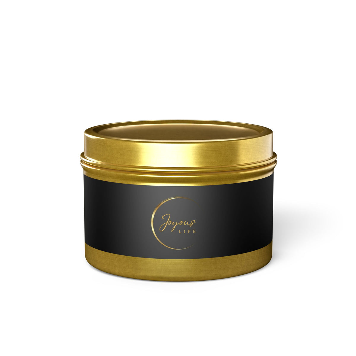 Joyous Life Signature Golden Bliss Tin Candle – 4 oz
