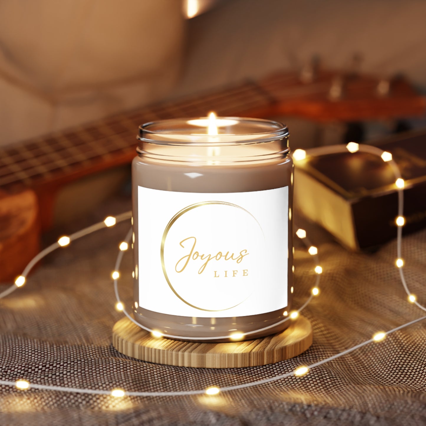 Joyous Life Scented Candle – 9oz White Jar, 8 Soothing Scents