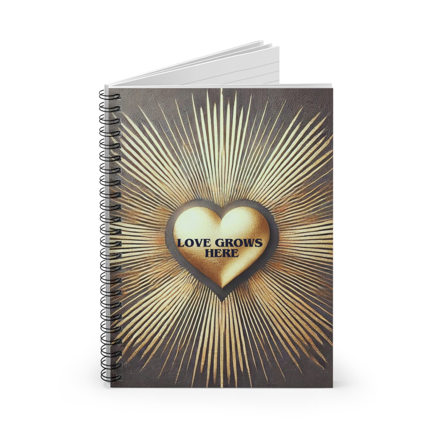 Love Grows Here – Spiral Notebook | Ruled Line | A Self-Love Reflection Tool | Joyous Life Journals