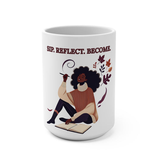 Sip, Reflect, Become Mug | Inspirational Coffee Gift by Joyous Life