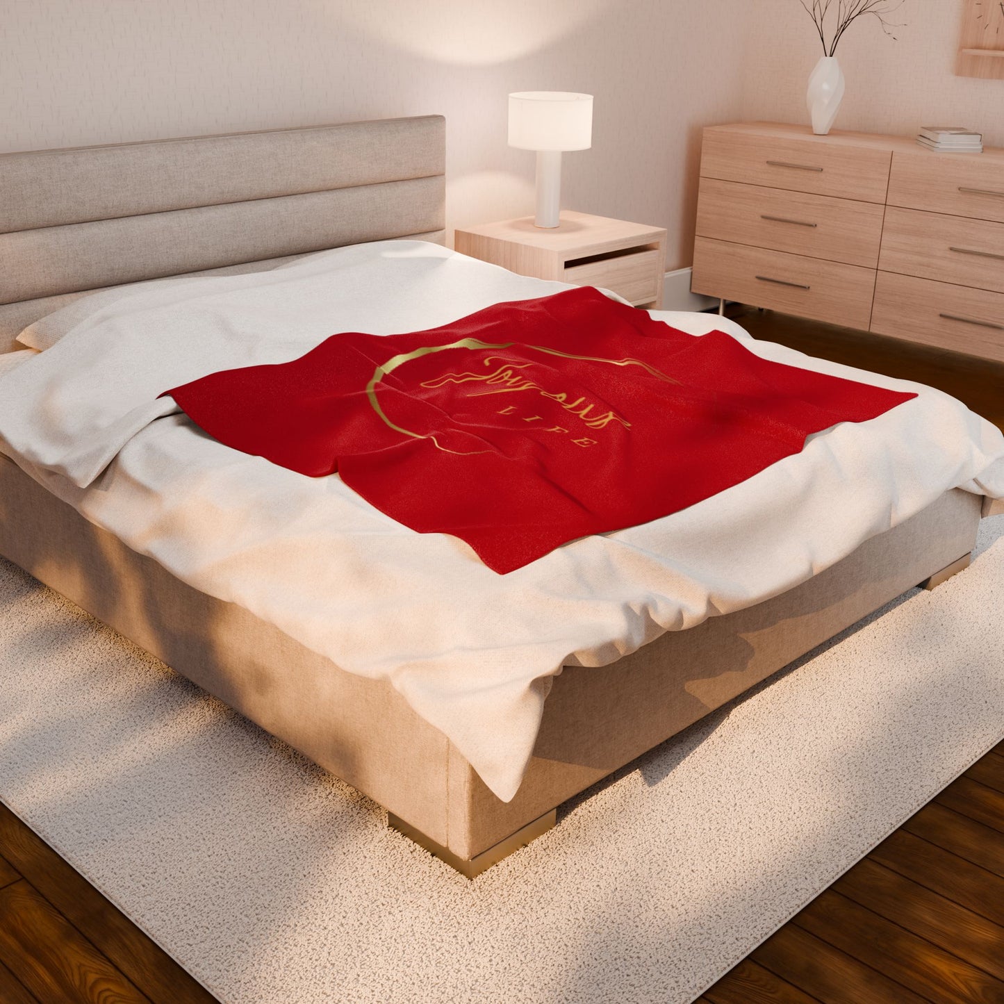 Joyous Life Velveteen Plush Blanket | Cozy Home Throw | JLJ