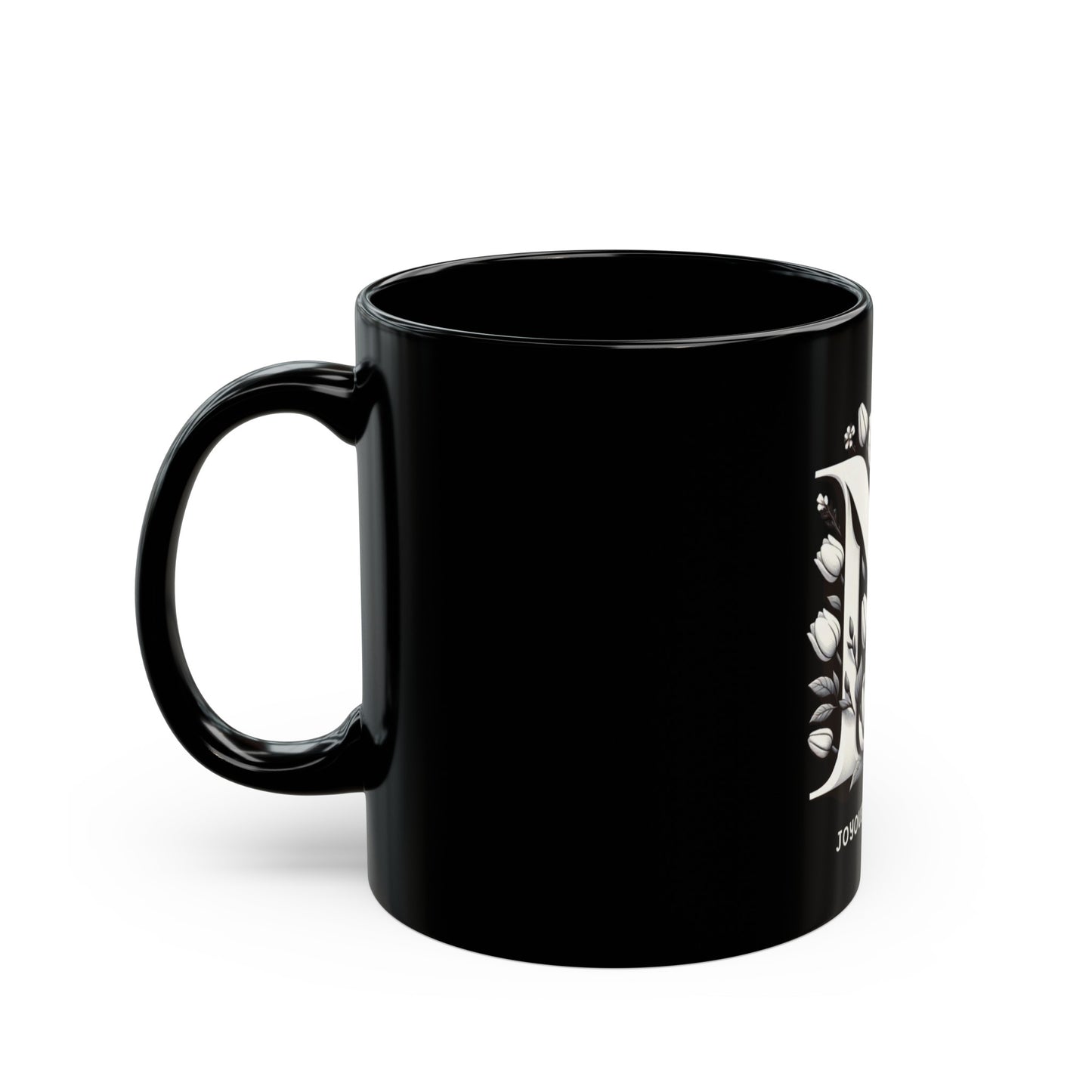 Nectar of N – Monogram N 11oz Black Coffee Mug | Joyous Life Journals