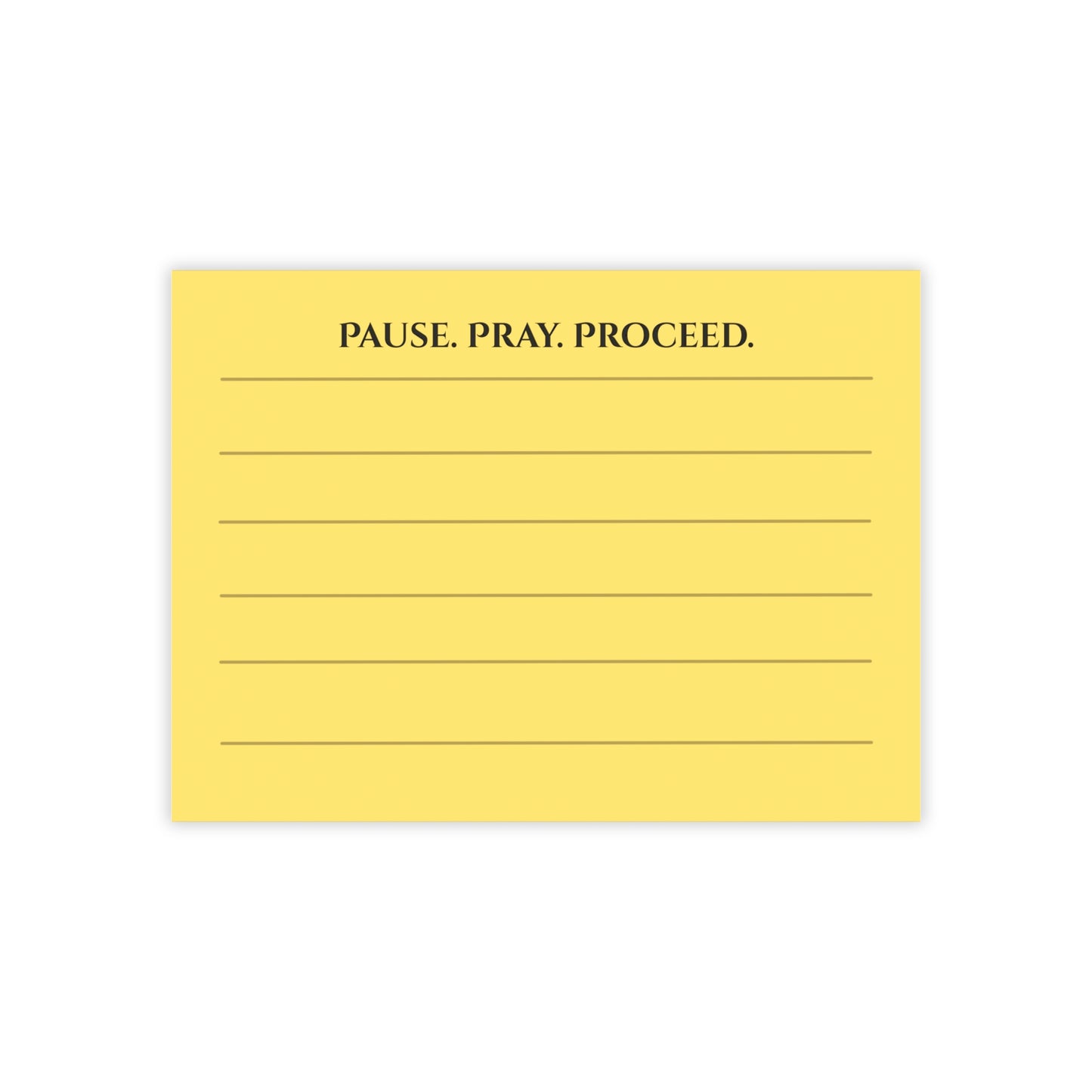 Pause. Pray. Proceed. – Large Faith-Based List Pad for Daily Tasks, Prayer Tracking, and Bible Study Notes (8x6)