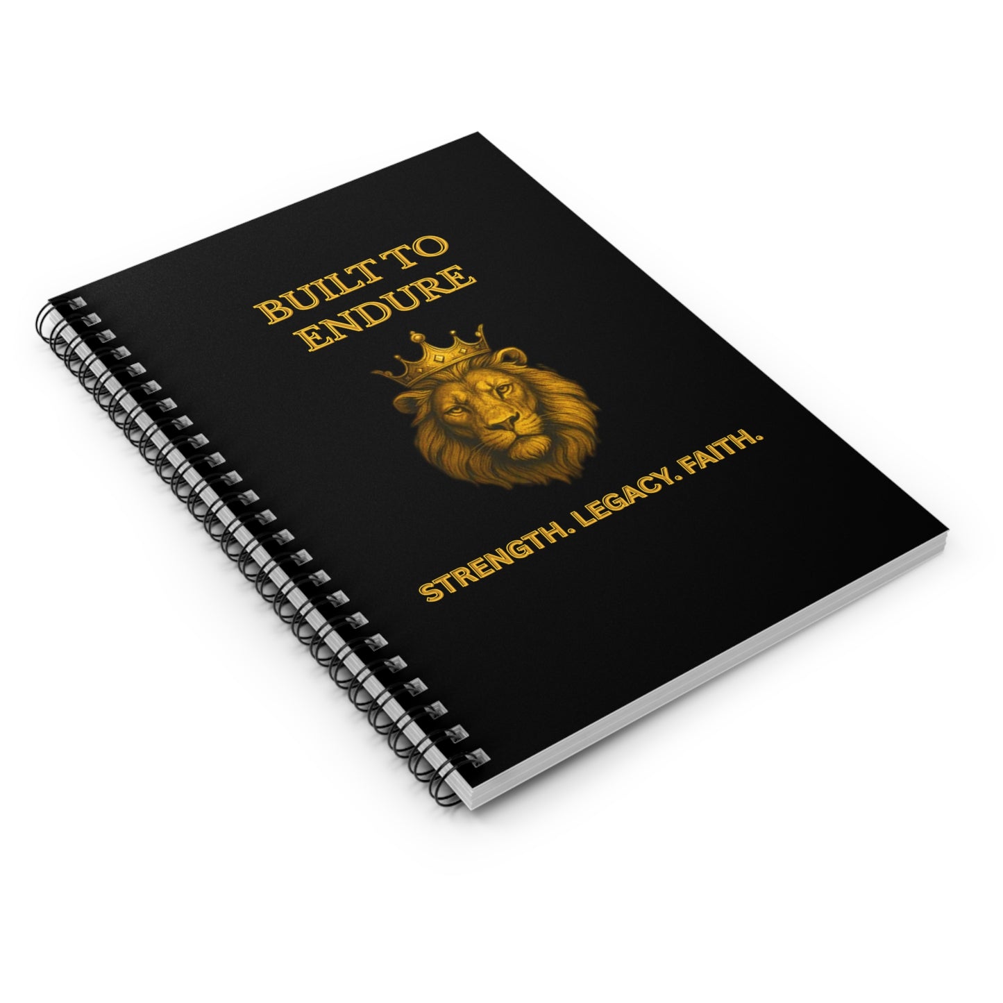 Strength & Faith Spiral Notebook – Inspirational Journal for Men | Men of Honor Collection | Joyous Life Journals