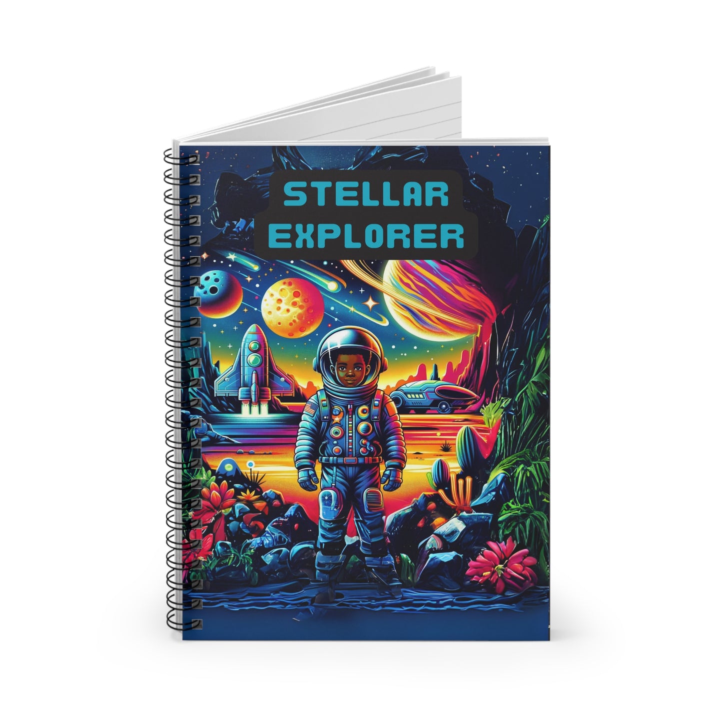 Stellar Explorer – Boys’ Spiral Notebook | Rejoicing Children Corner | Joyous Life Journals