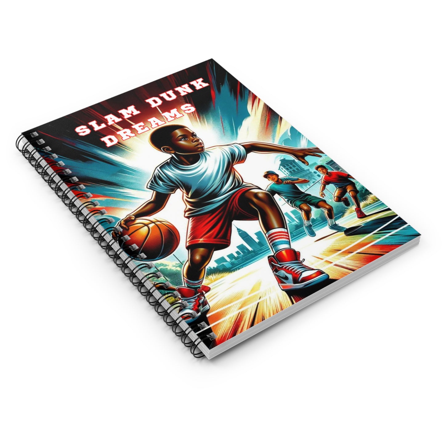 Slam Dunk Dreams – Boys’ Ruled Journal | Rejoicing Children Corner | Joyous Life Journals